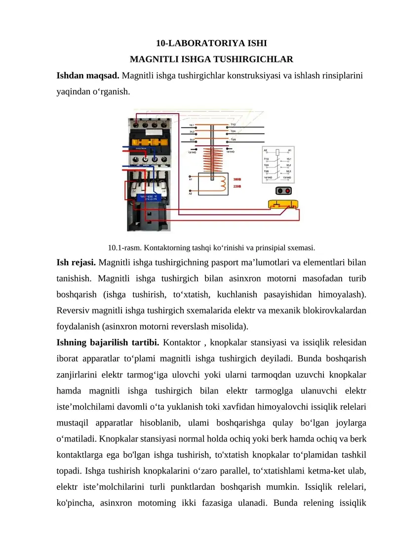 MAGNITLI ISHGA TUSHIRGICHLAR