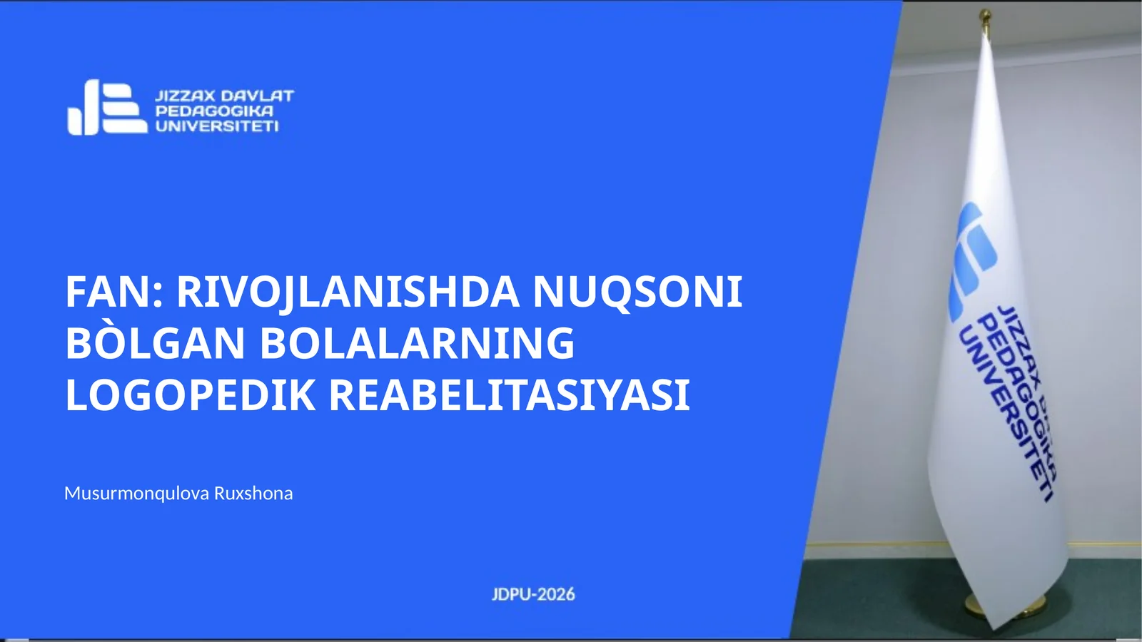 MUJASSAM (MURAKKAB) NUQSON TUSHUNCHASI