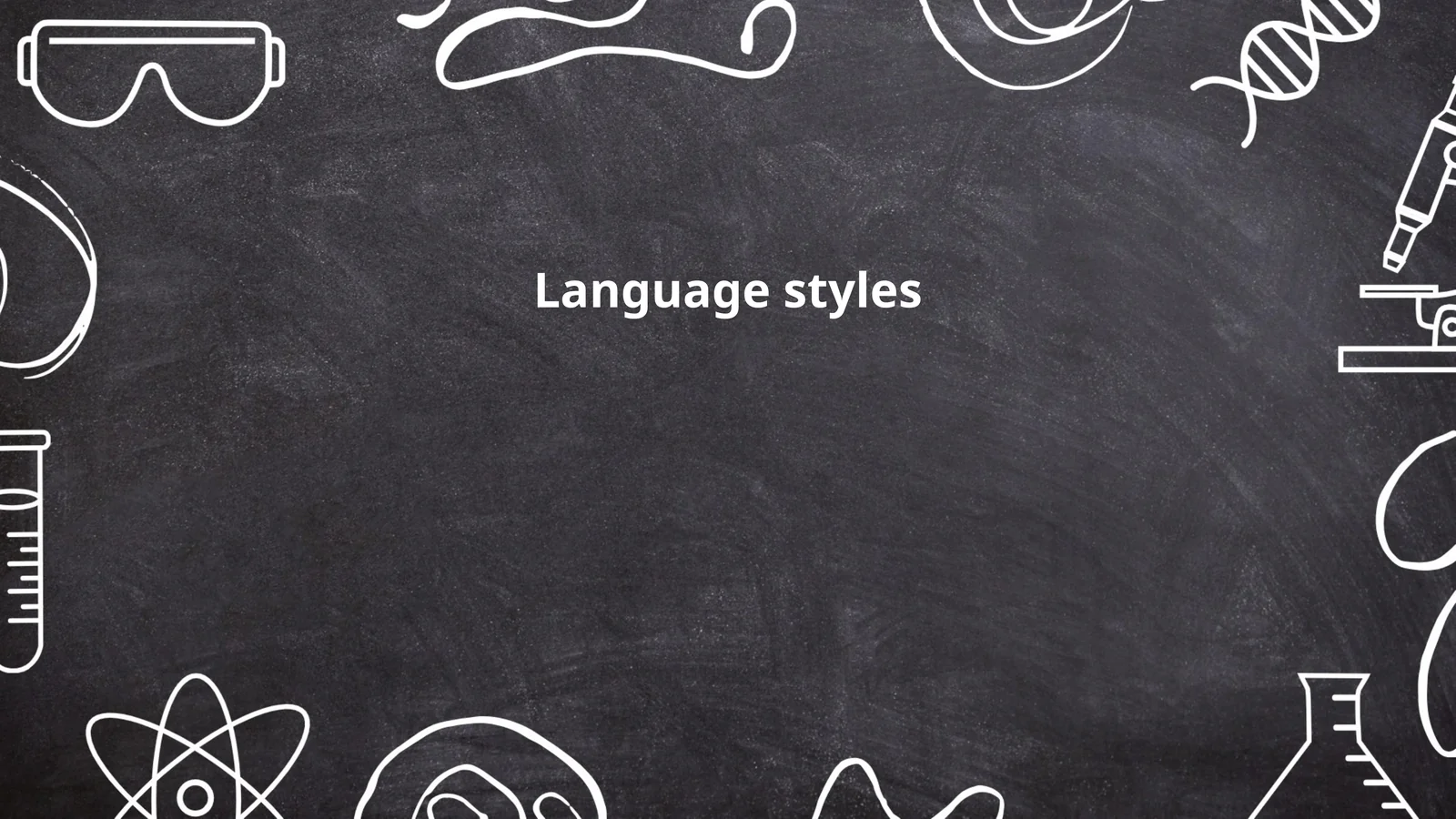 Language styles