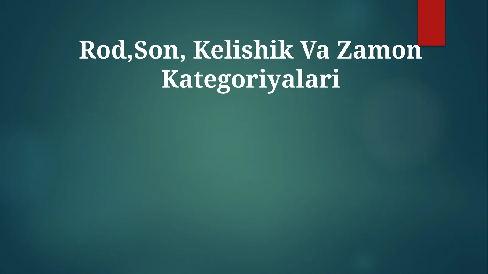 Turk tilidagi fe’l zamon turkumlari
