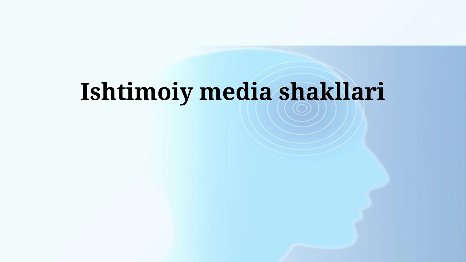Ishtimoiy media shakllari