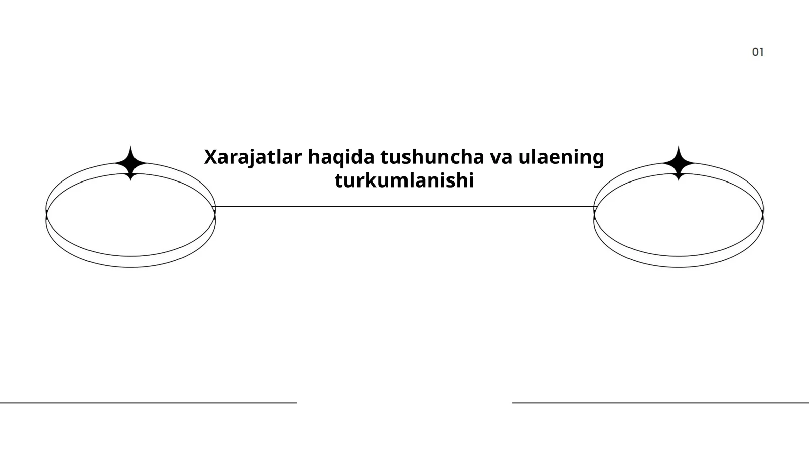 Xarajatlar haqida tushuncha va ulaening turkumlanishi