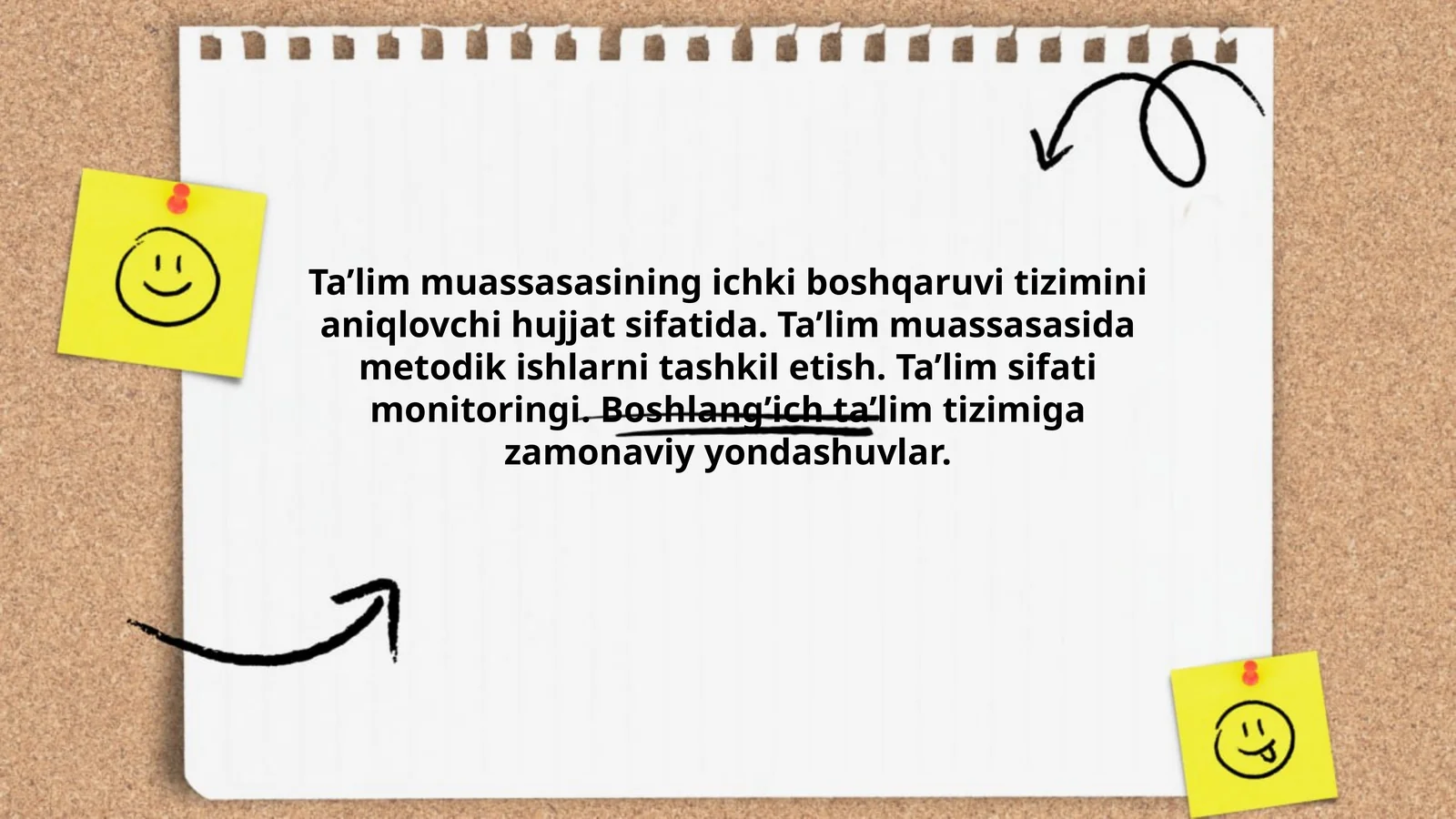 Ta'lim Muassasasining Ichki Boshqaruvi Tizimi