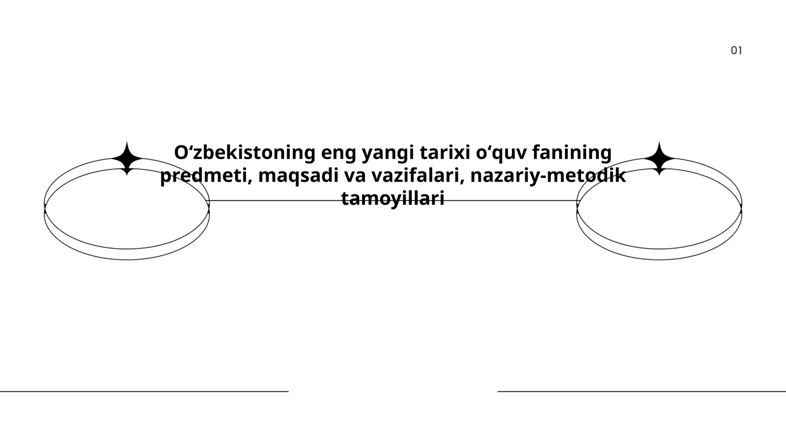O‘zbekistoning eng yangi tarixi o‘quv fanining predmeti, maqsadi va vazifalari, nazariy-metodik tamoyillari
