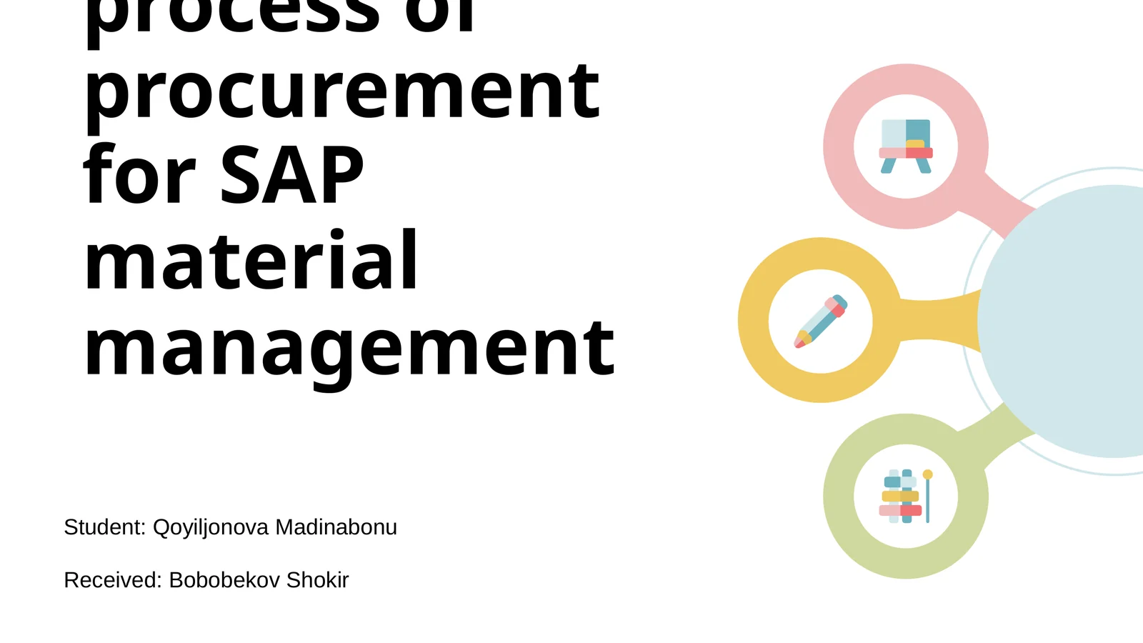 SAP material management procurement process