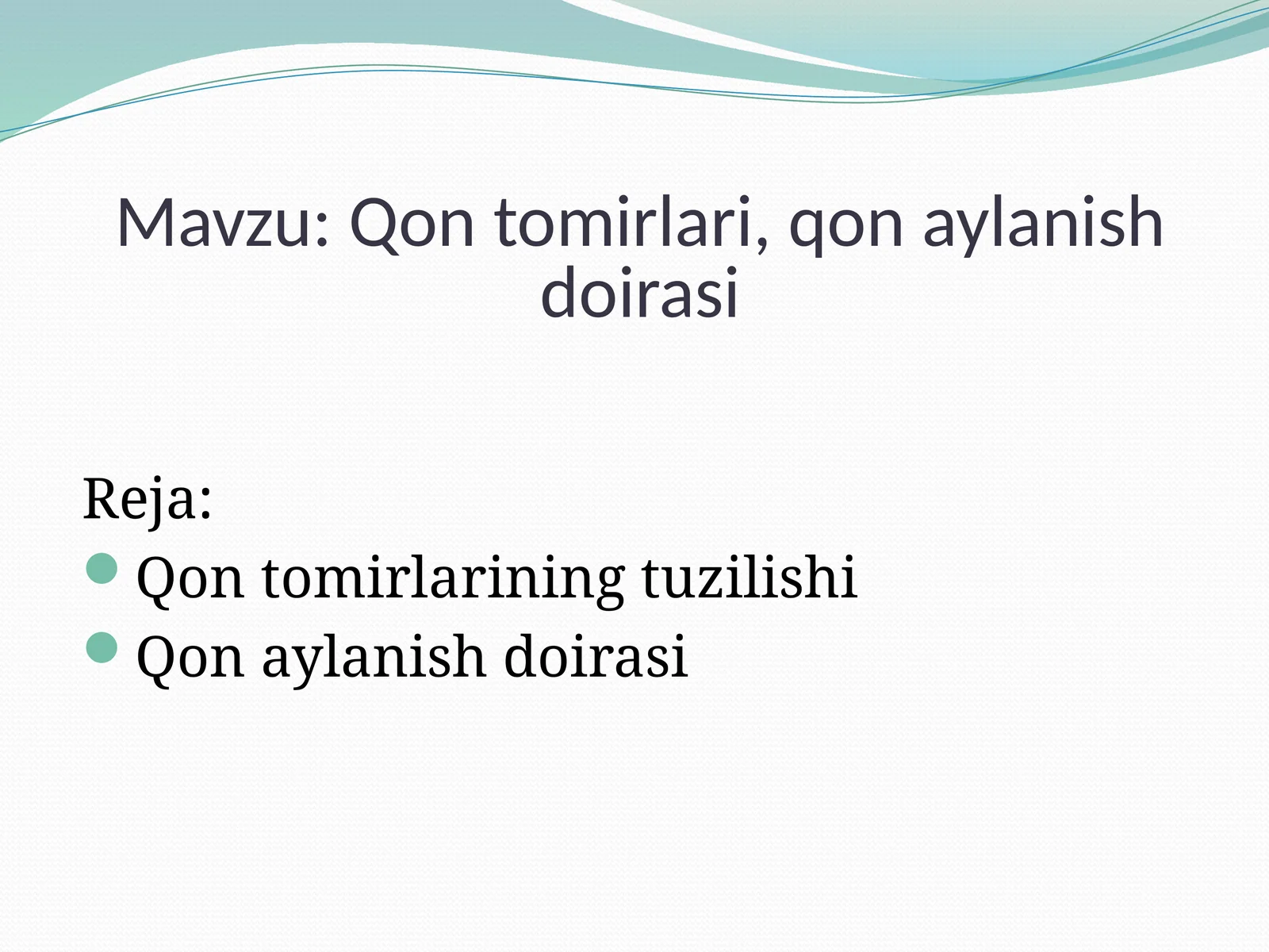 Qontomirlari,qonaylanishdoirasi