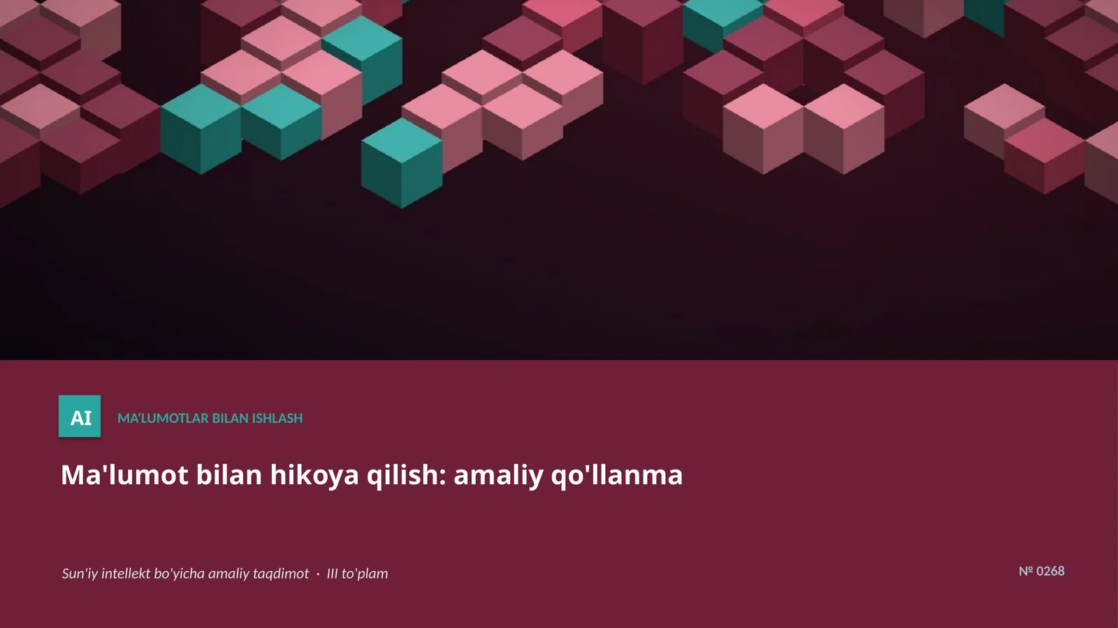 Ma'lumotlar bilan ishlash
