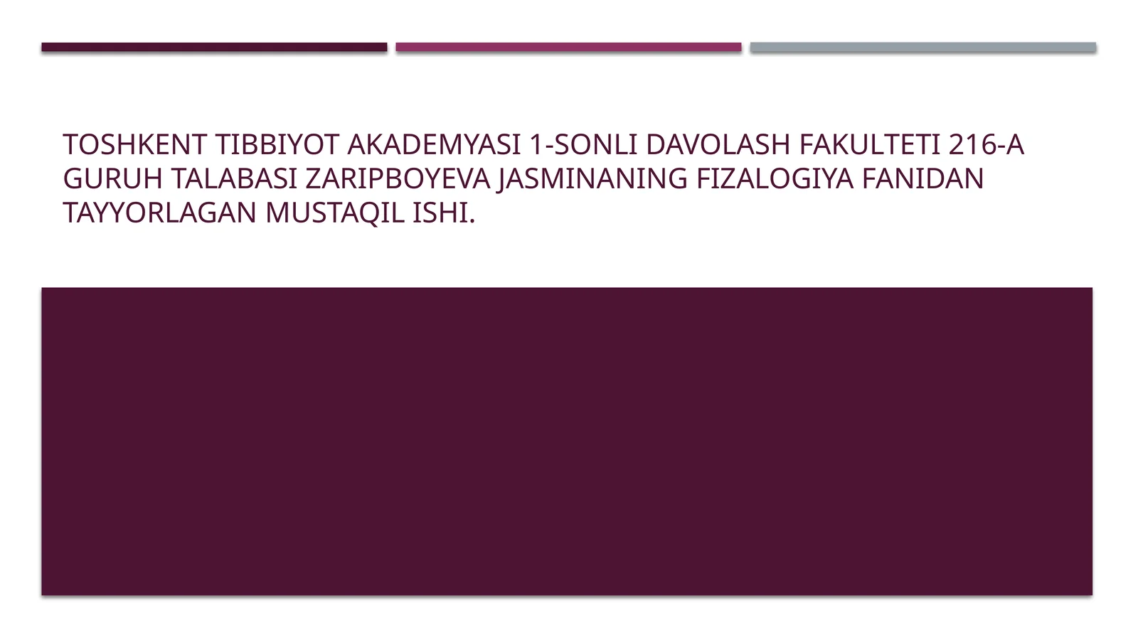 Oliyasab faoliyati fiziologiyasi