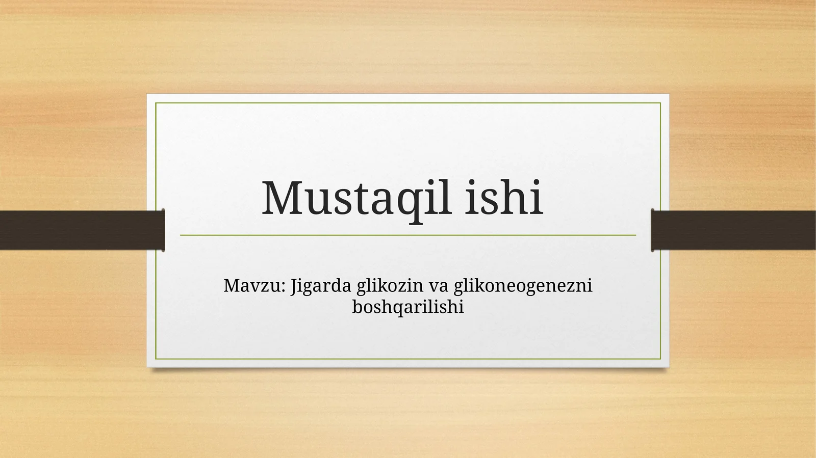 Jigarda glikozin va glikoneogenezni boshqarilishi