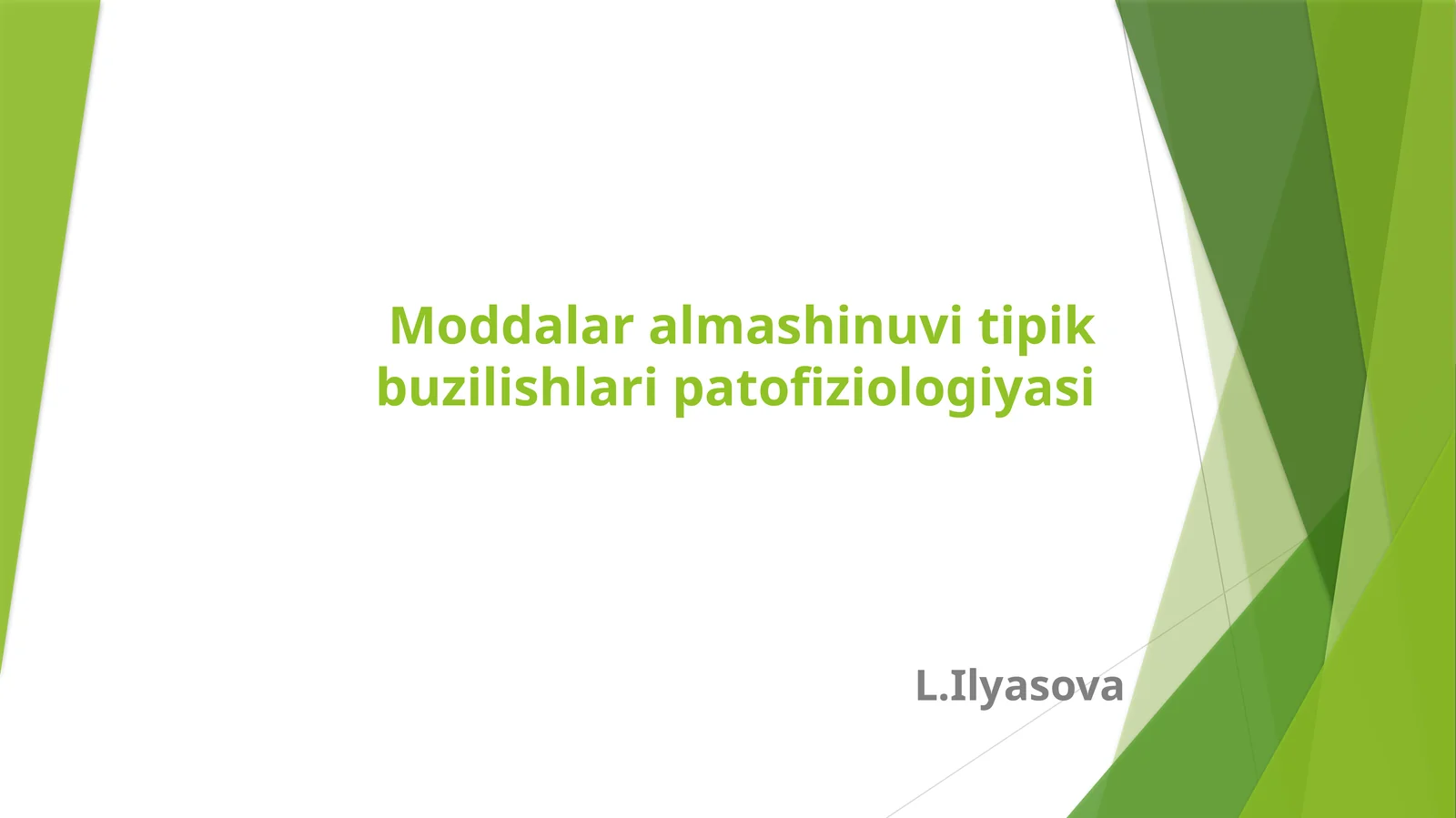 Moddalaralmashinuvi tipik buzilishlari patofiziologiyasi
