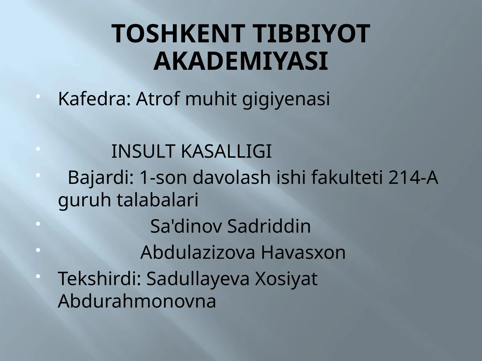 Insult kasalligi
