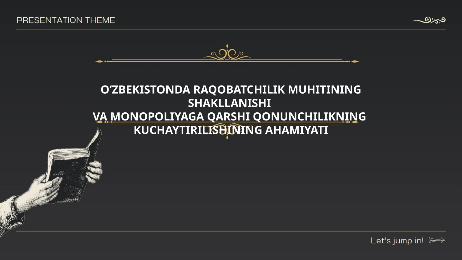O‘ZBEKISTONDA RAQOBATCHILIK MUHITINING SHAKLLANISHI VA MONOPOLIYAGA QARSHI QONUNCHILIKNING KUCHAYTIRILISHINING AHAMIYATI