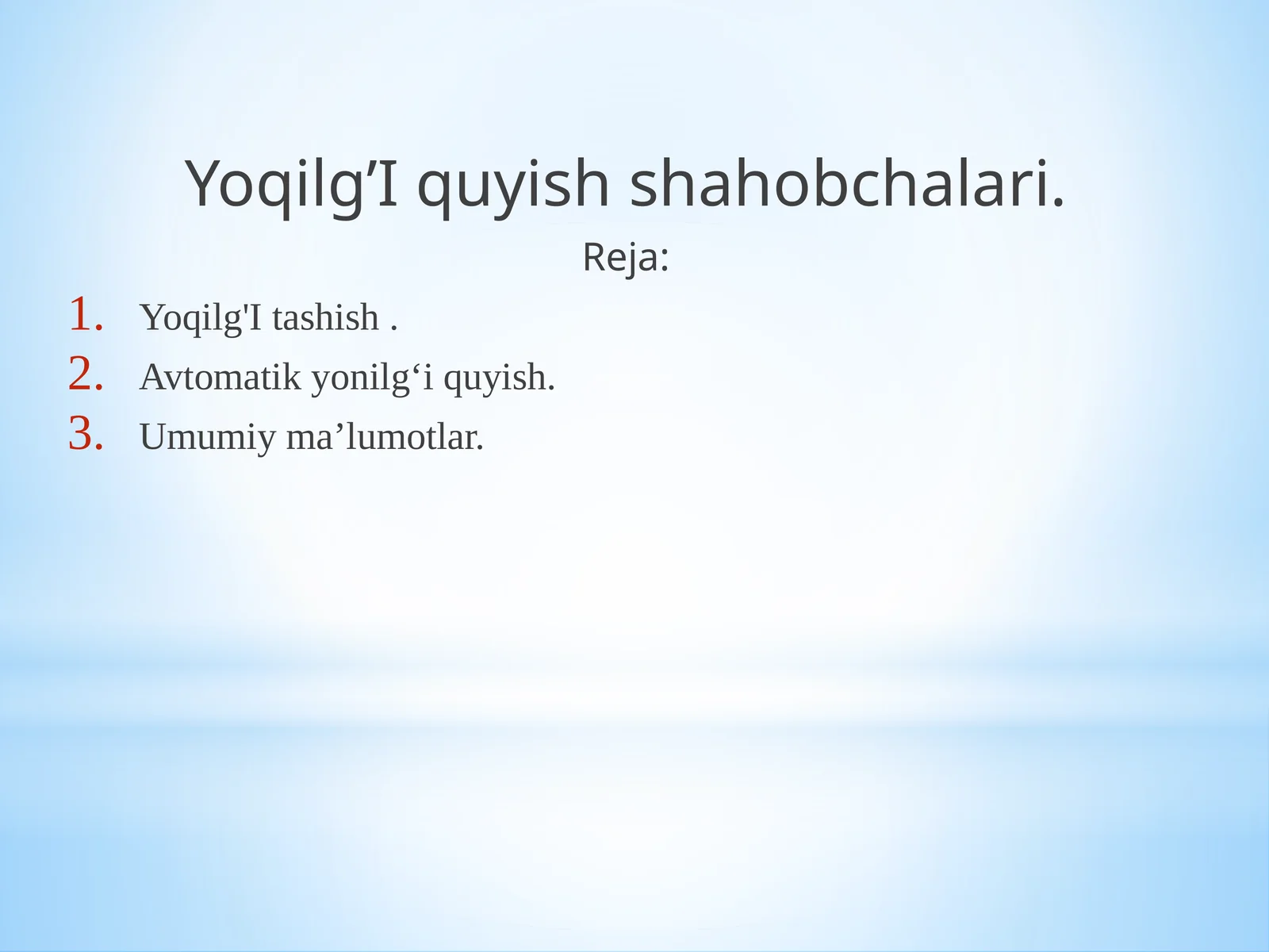 Yoqilg’Iquyishshahobchalari