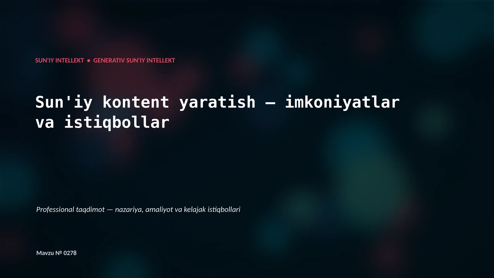 Generativ AI