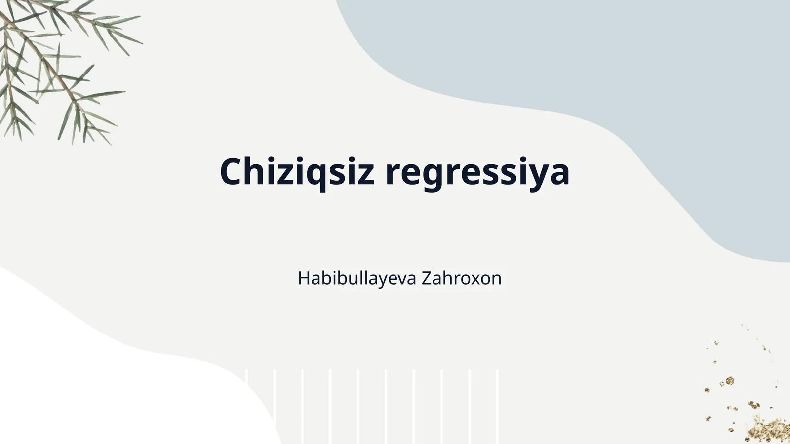 Chiziqsiz regressiya
