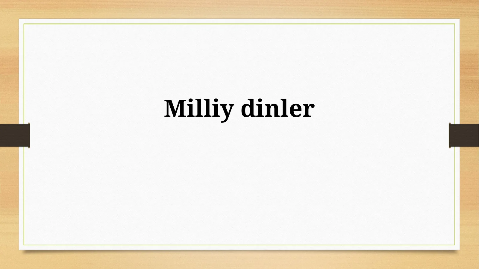 Milliydinler