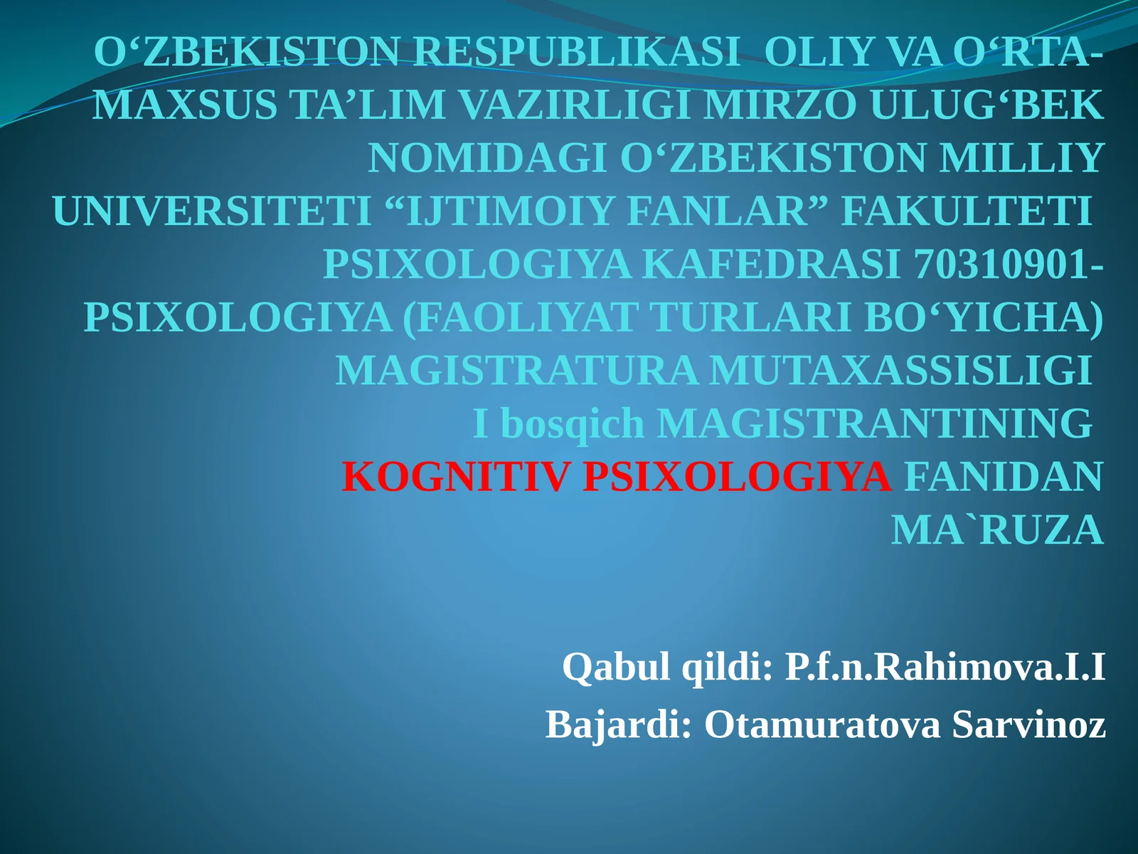 Idroknikognitiv psixologiya