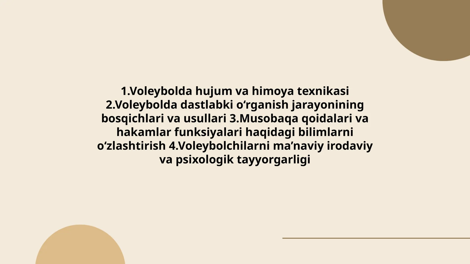 Voleybolda hujum va himoya texnikasi