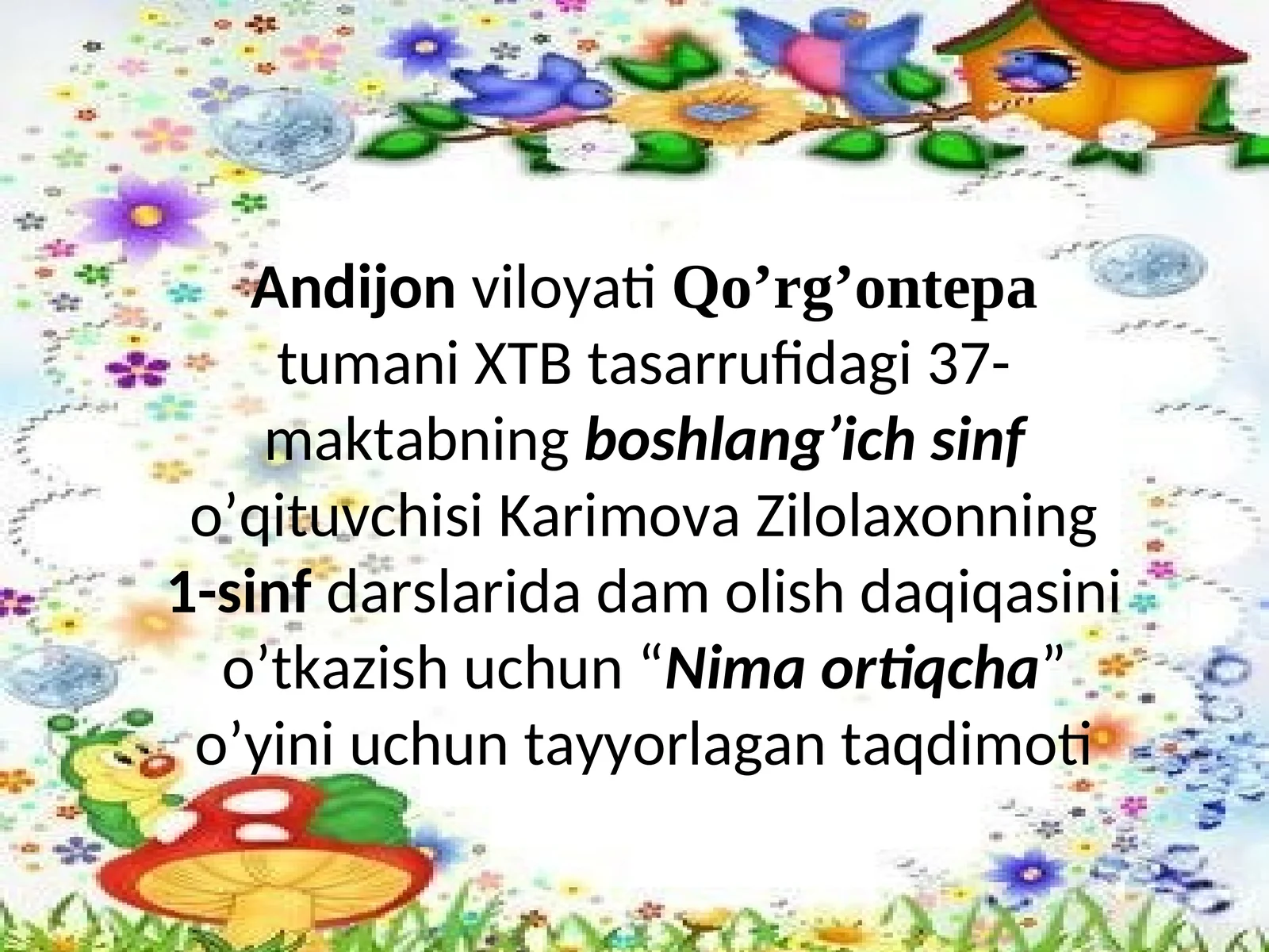 Nima ortiqcha?