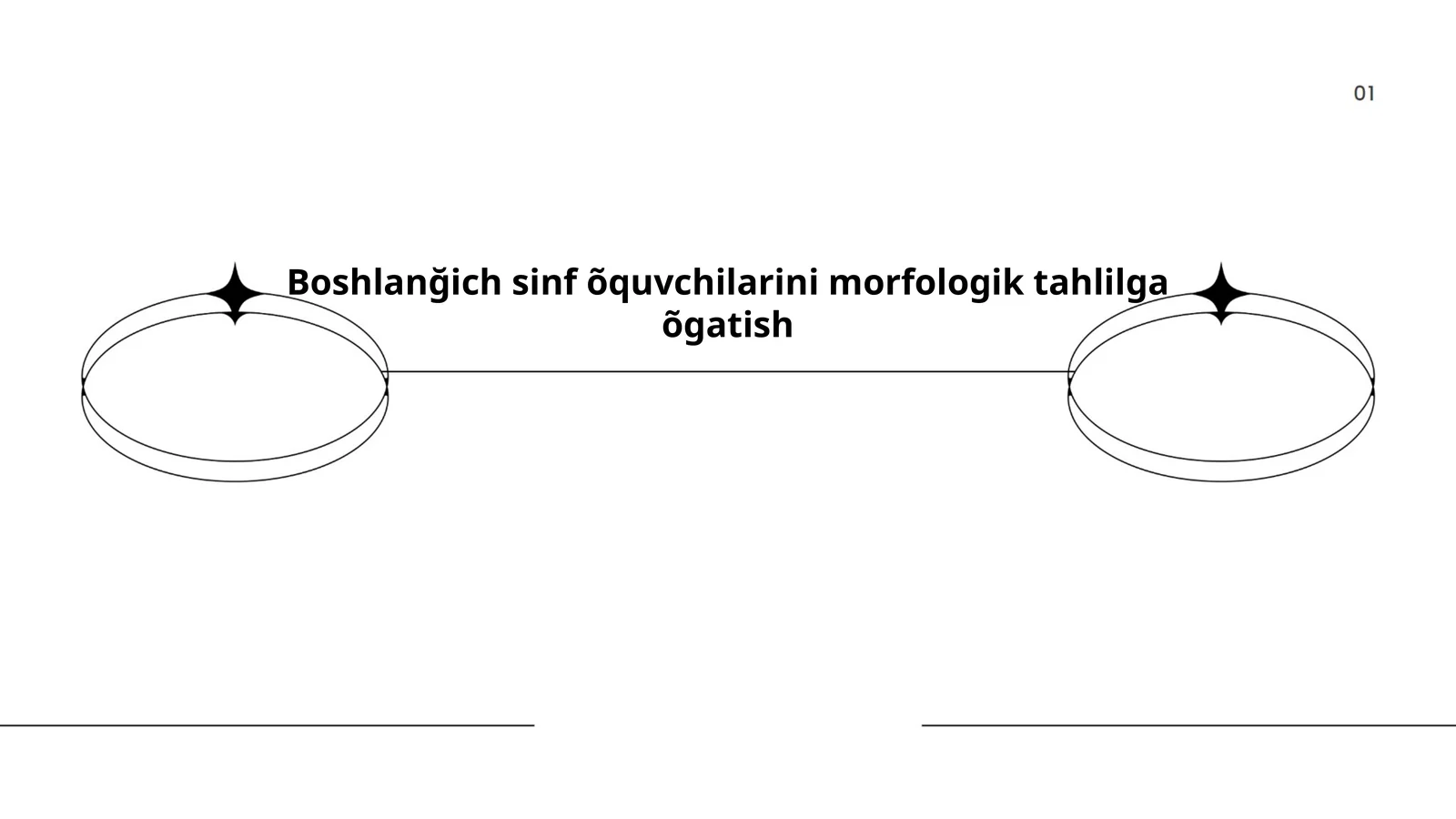 Boshlanğich sinf õquvchilarini morfologik tahlilga õgatish