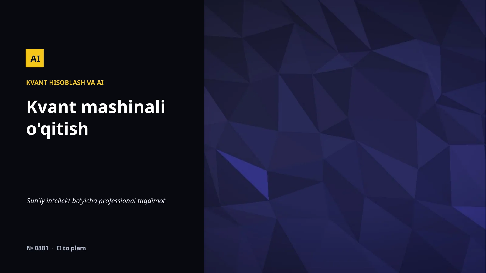 KVANT HISOBLASH VA AI
