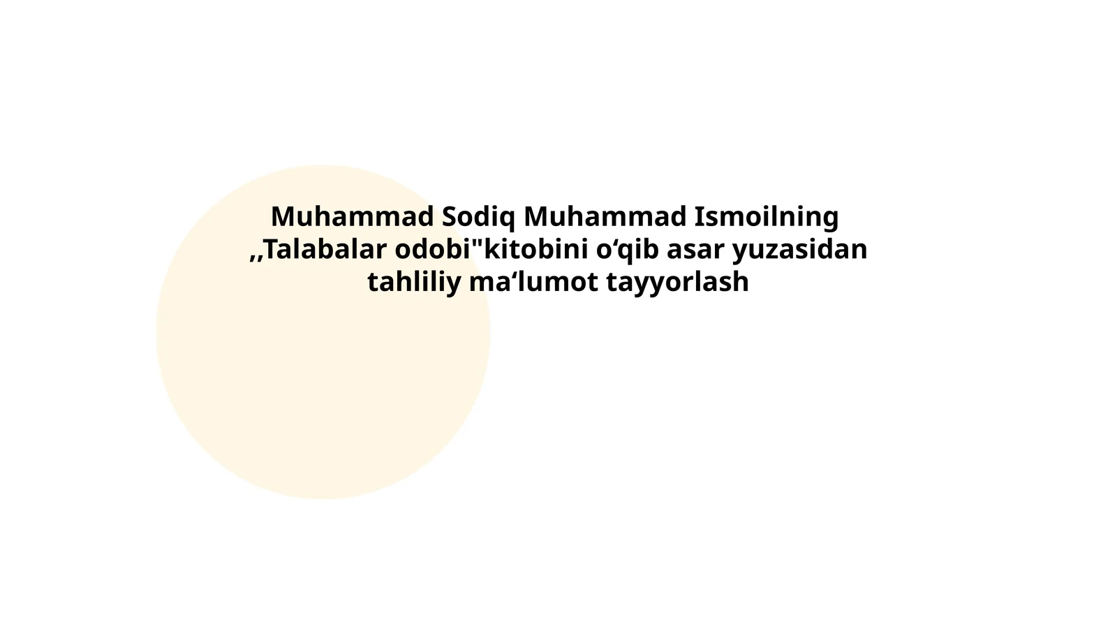 Talabalar odobi