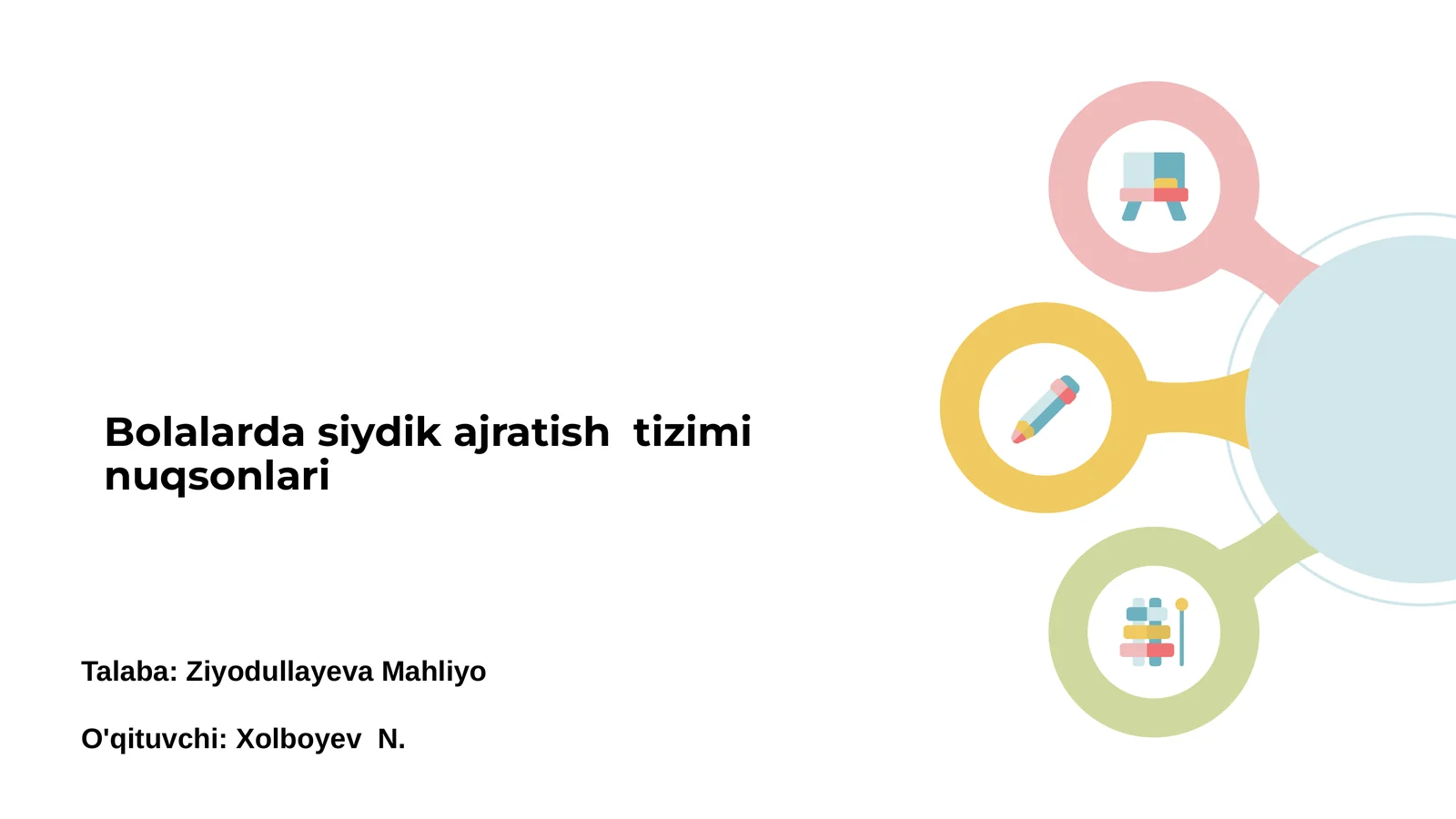 Bolalarda siydik ajratish tizimi nuqsonlari
