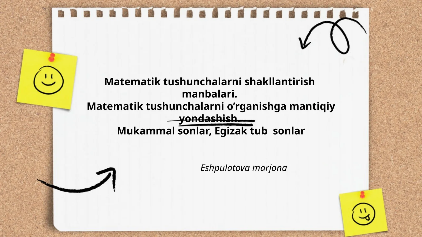 Matematik tushunchalarni shakllantirish manbalari