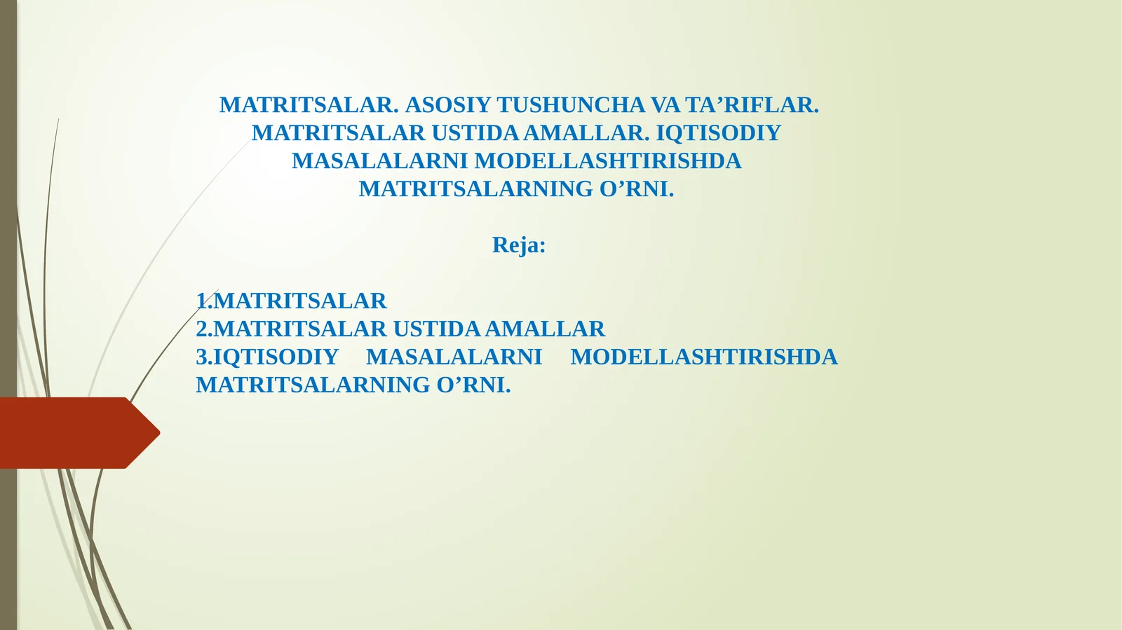 MATRITSALAR