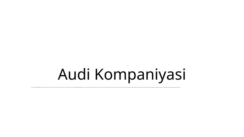Audi Kompaniyasi