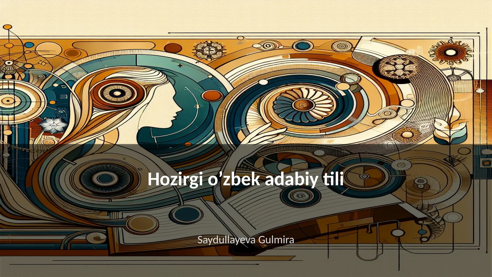 Hozirgi o’zbek adabiy tili