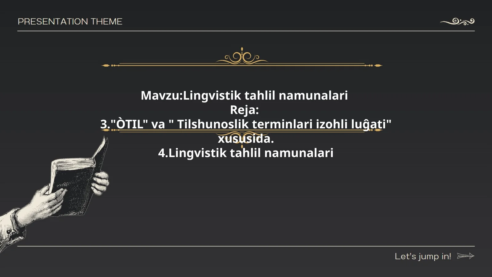 Lingvistik tahlil namunalari
