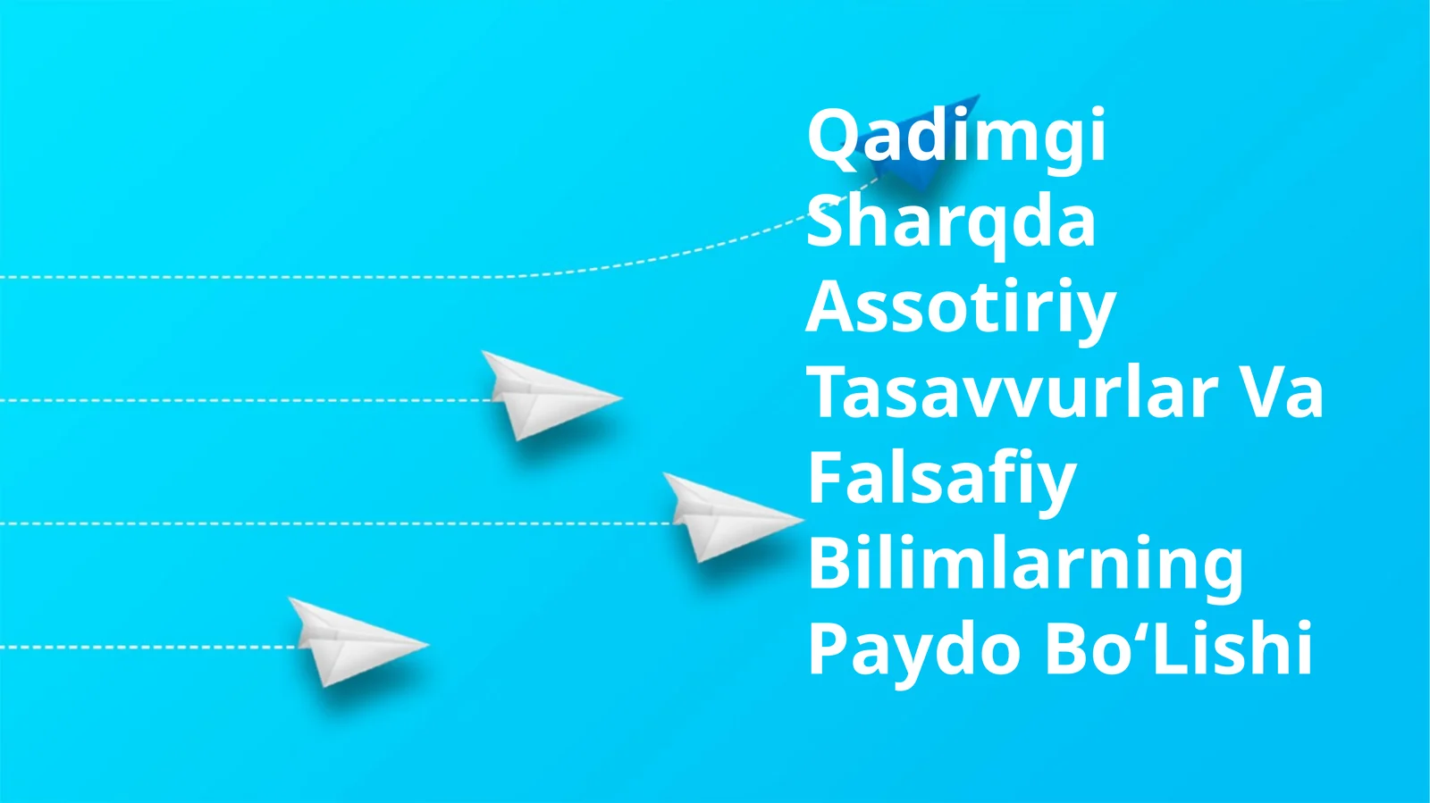 Qadimgi Sharqda Assotiriy Tasavvurlar Va Falsafiy Bilimlarning Paydo BoʻLishi
