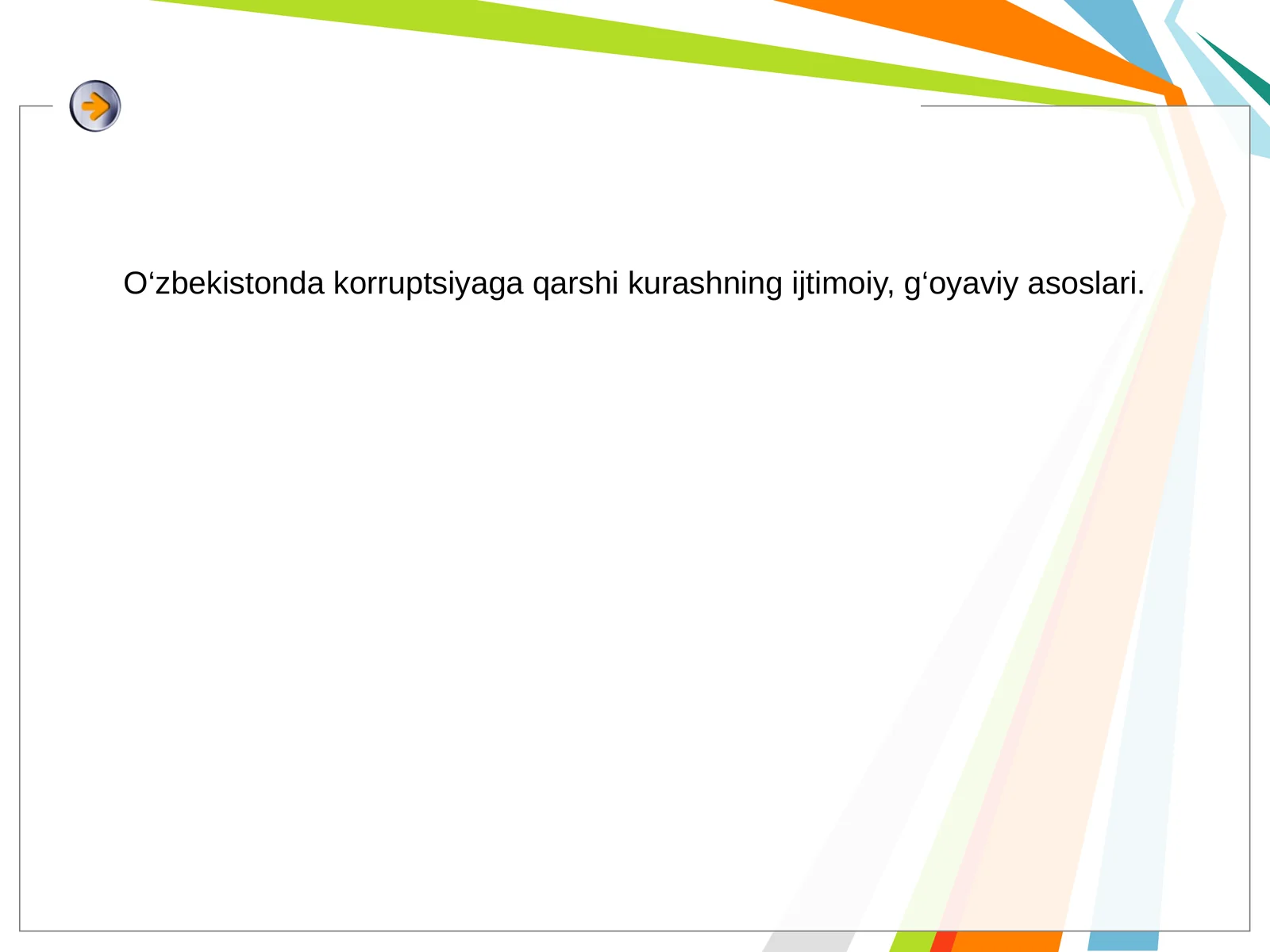 Korruptsiya va uning bosqichi