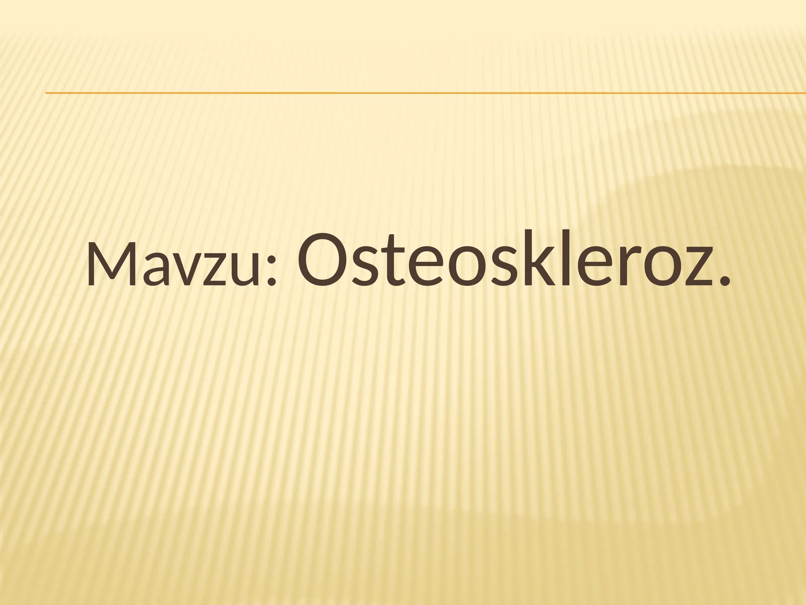 Osteoskleroz