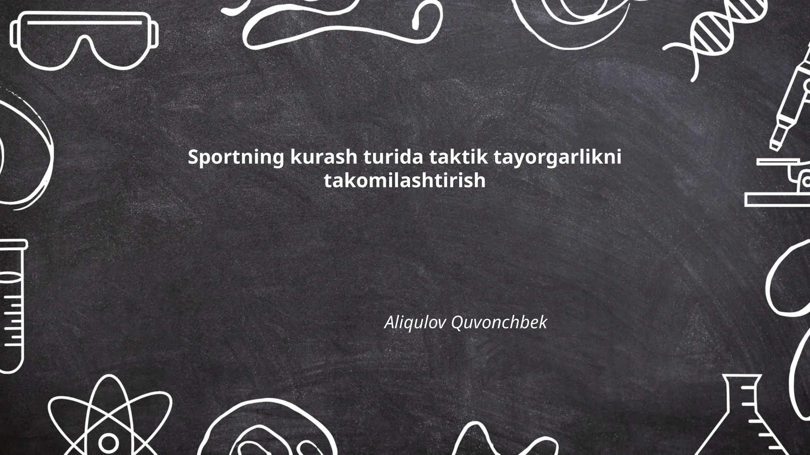 Sportning kurash turida taktik tayorgarlikni takomilashtirish