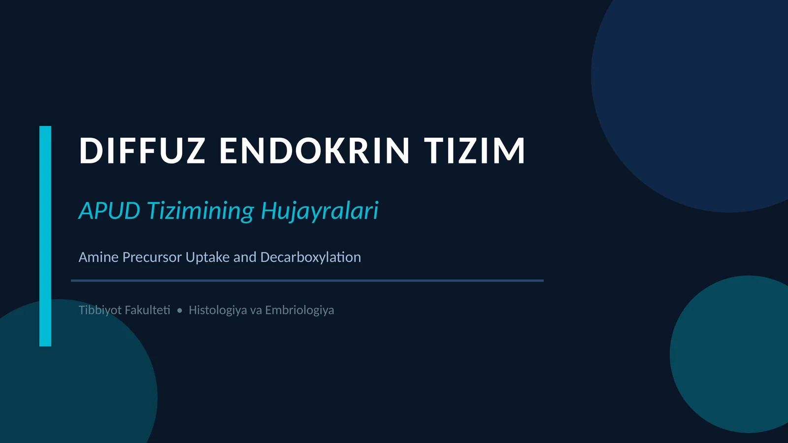 DIFFUZ ENDOKRIN TIZIM