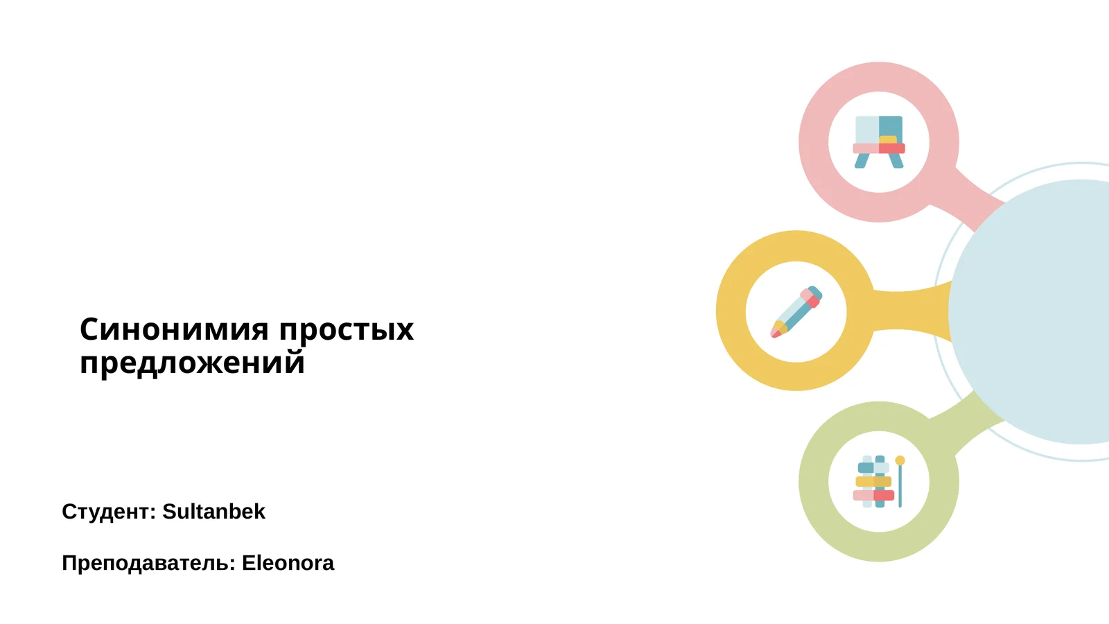 Синонимия простых предложений