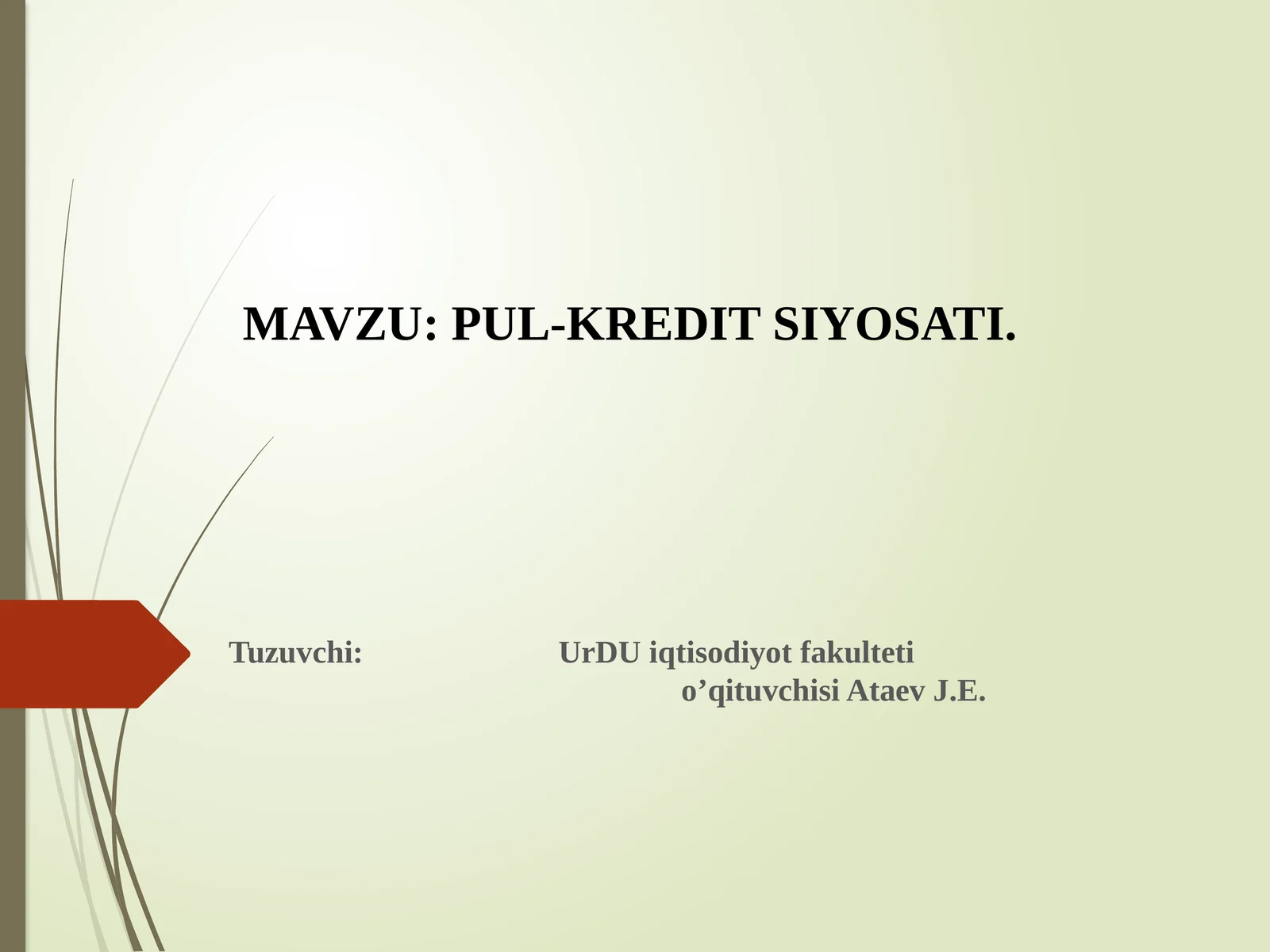 PUL-KREDITSIYOSATI