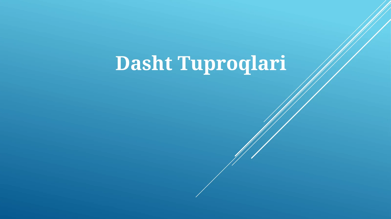DashtTuproqlari