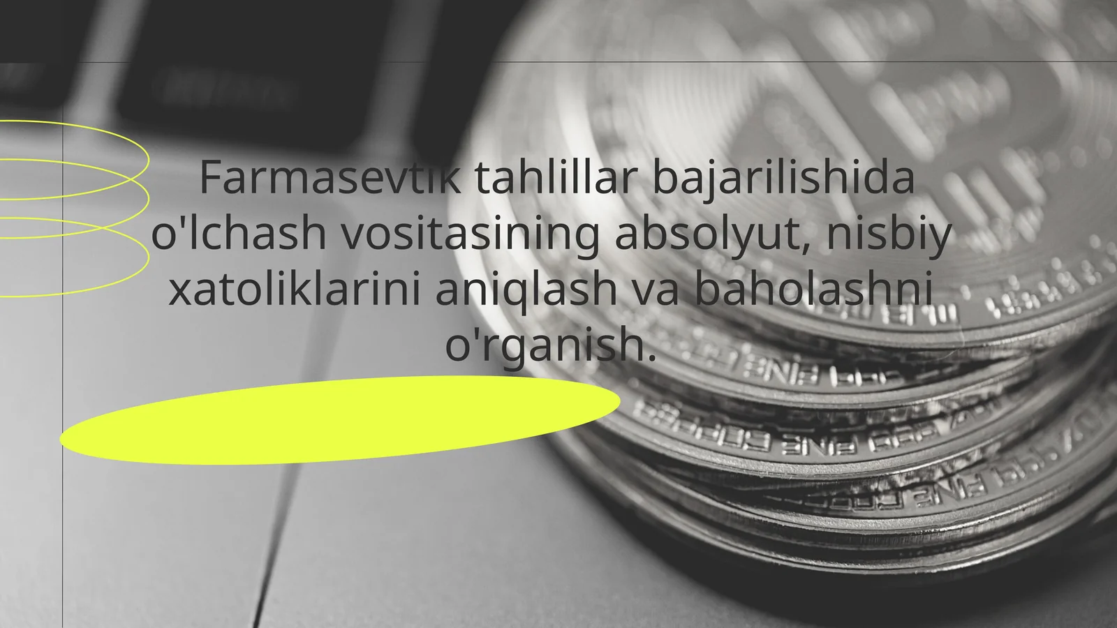 Farmasevtik tahlillar bajarilishi