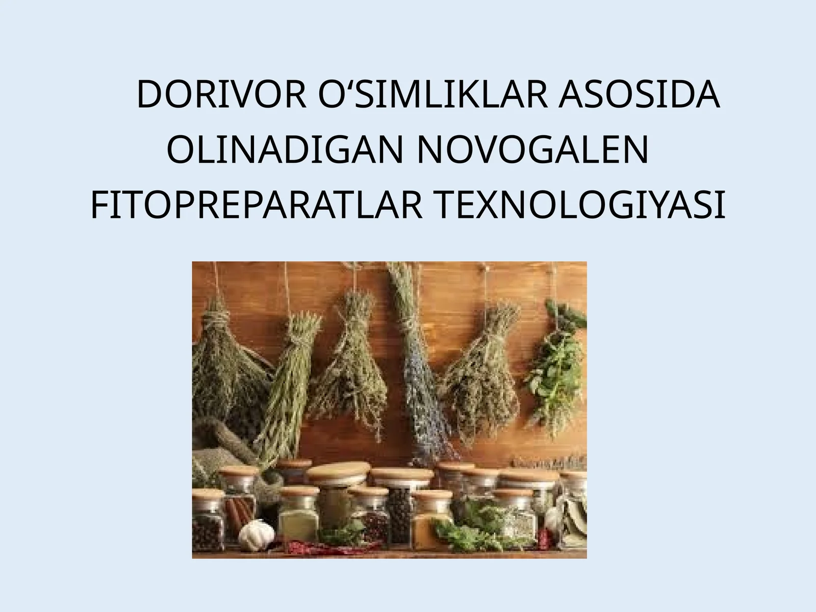 DORIVOR O‘SIMLIKLAR ASOSIDA OLINADIGAN NOVOGALEN FITOPREPARATLAR TEXNOLOGIYASI