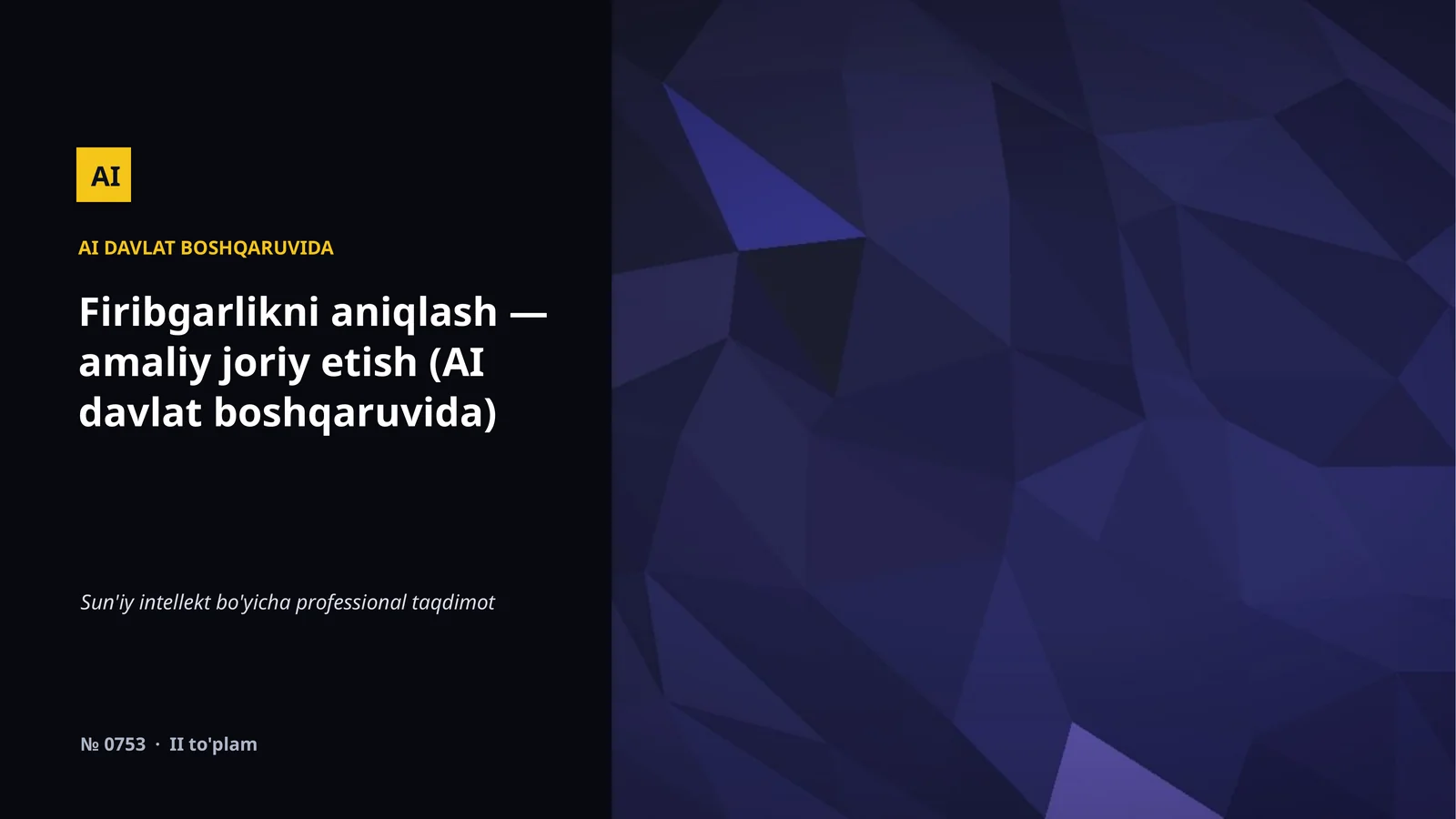 AI DAVLAT BOSHQARUVIDA