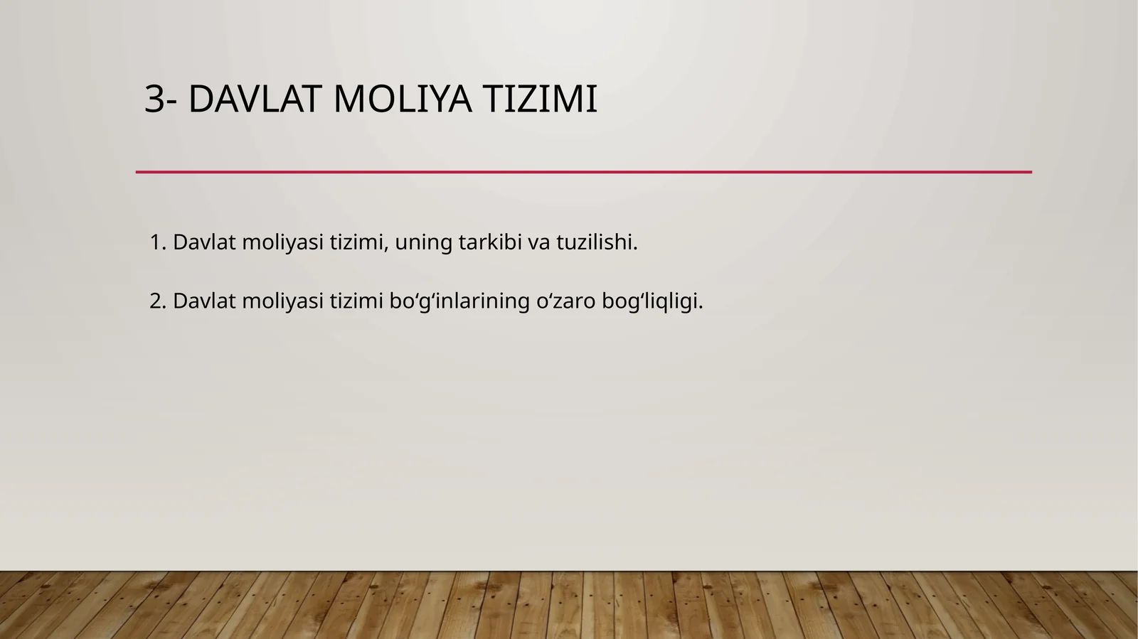 Davlat moliya tizimi