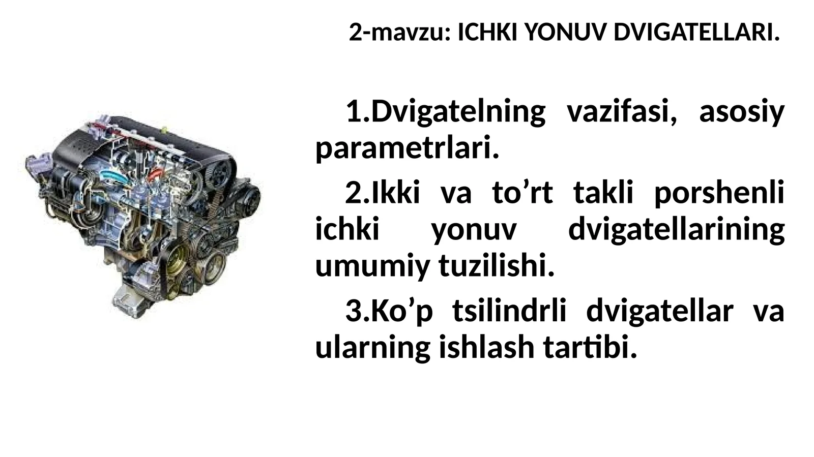 ICHKI YONUV DVIGATELLARI