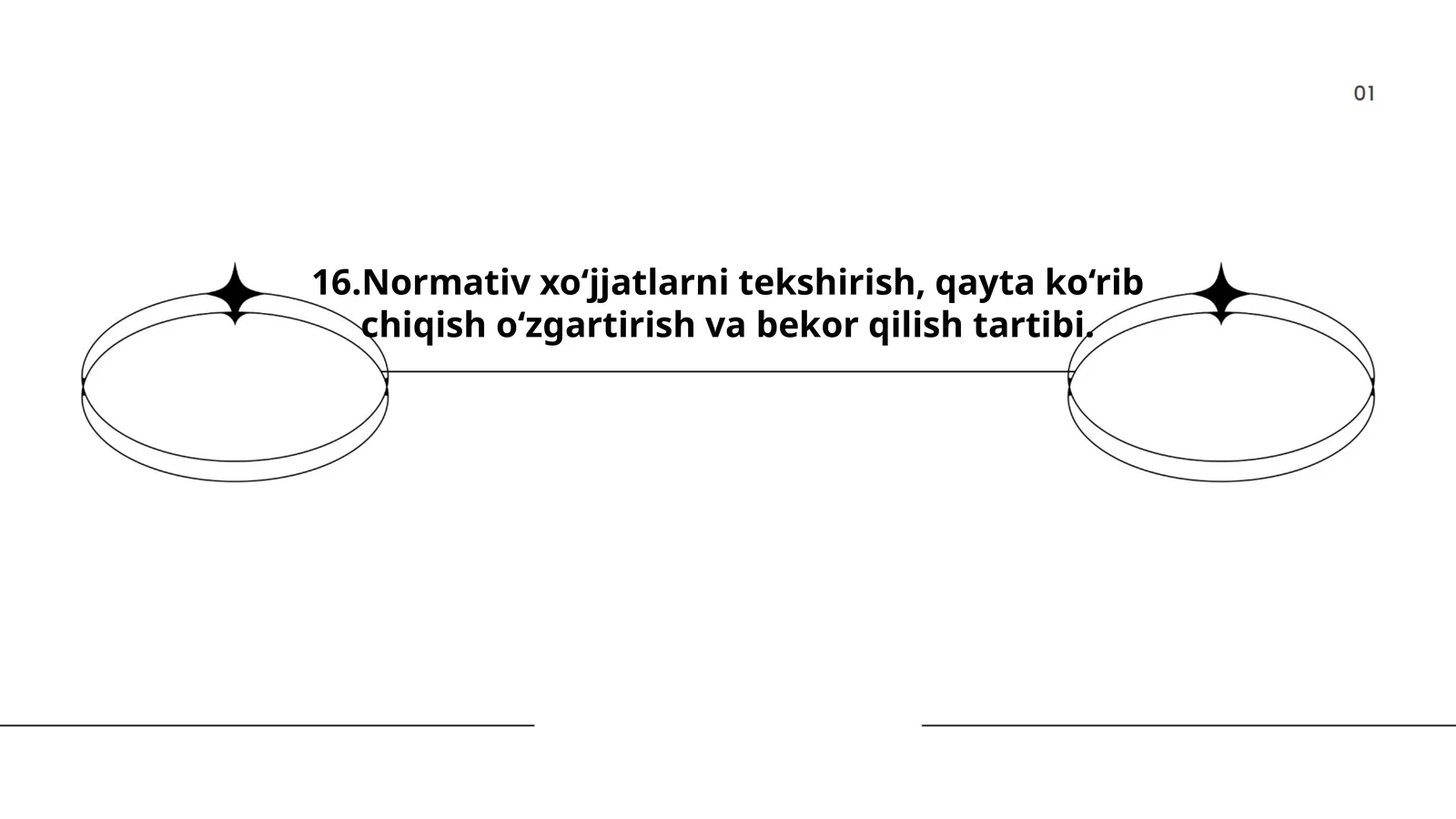 Normativ xo‘jjatlarni tekshirish, qayta ko‘rib chiqish o‘zgartirish va bekor qilish tartibi