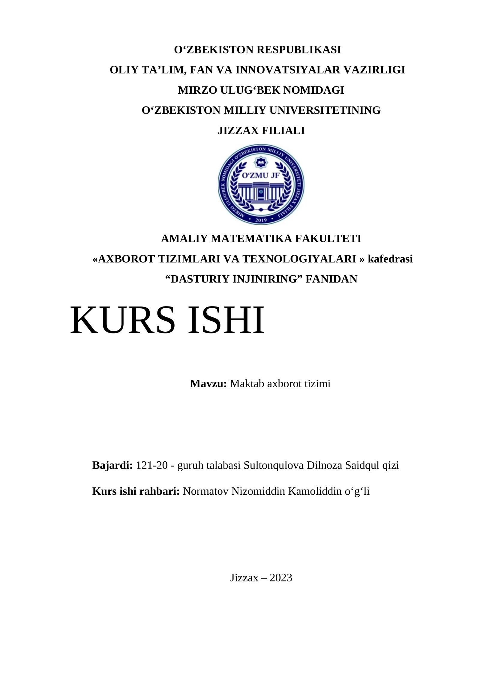 Maktab axborot tizimi