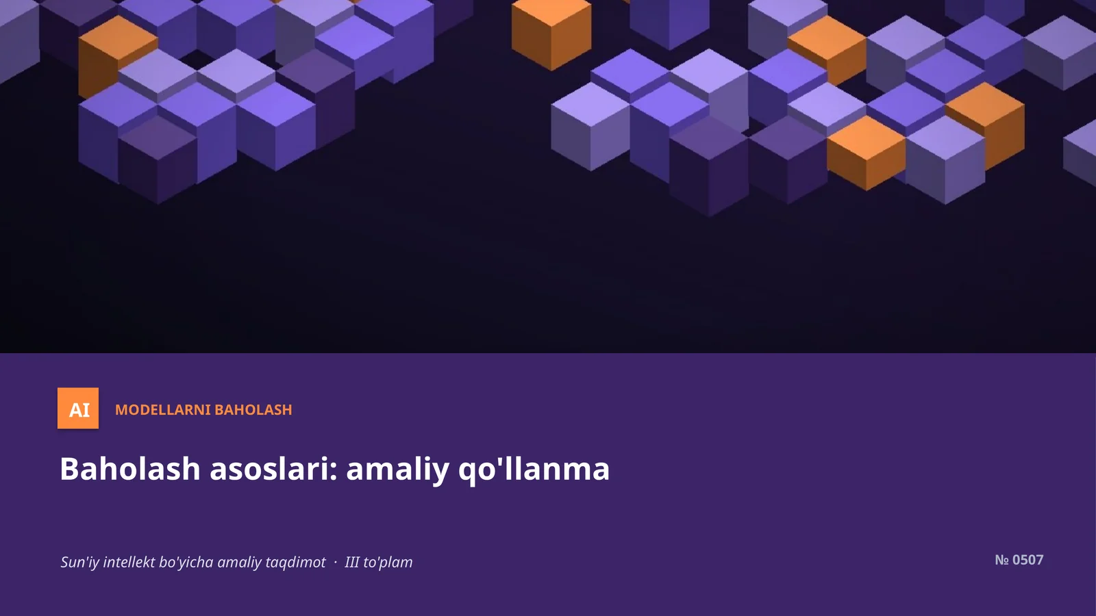 Modellarni Baholash