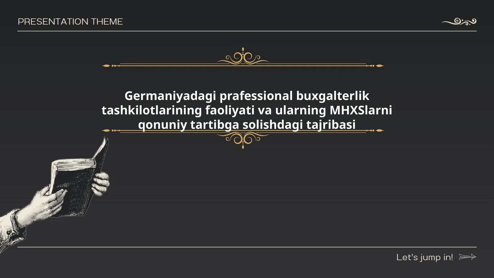 Germaniyadagi prafessional buxgalterlik tashkilotlarining faoliyati va ularning MHXSlarni qonuniy tartibga solishdagi tajribasi