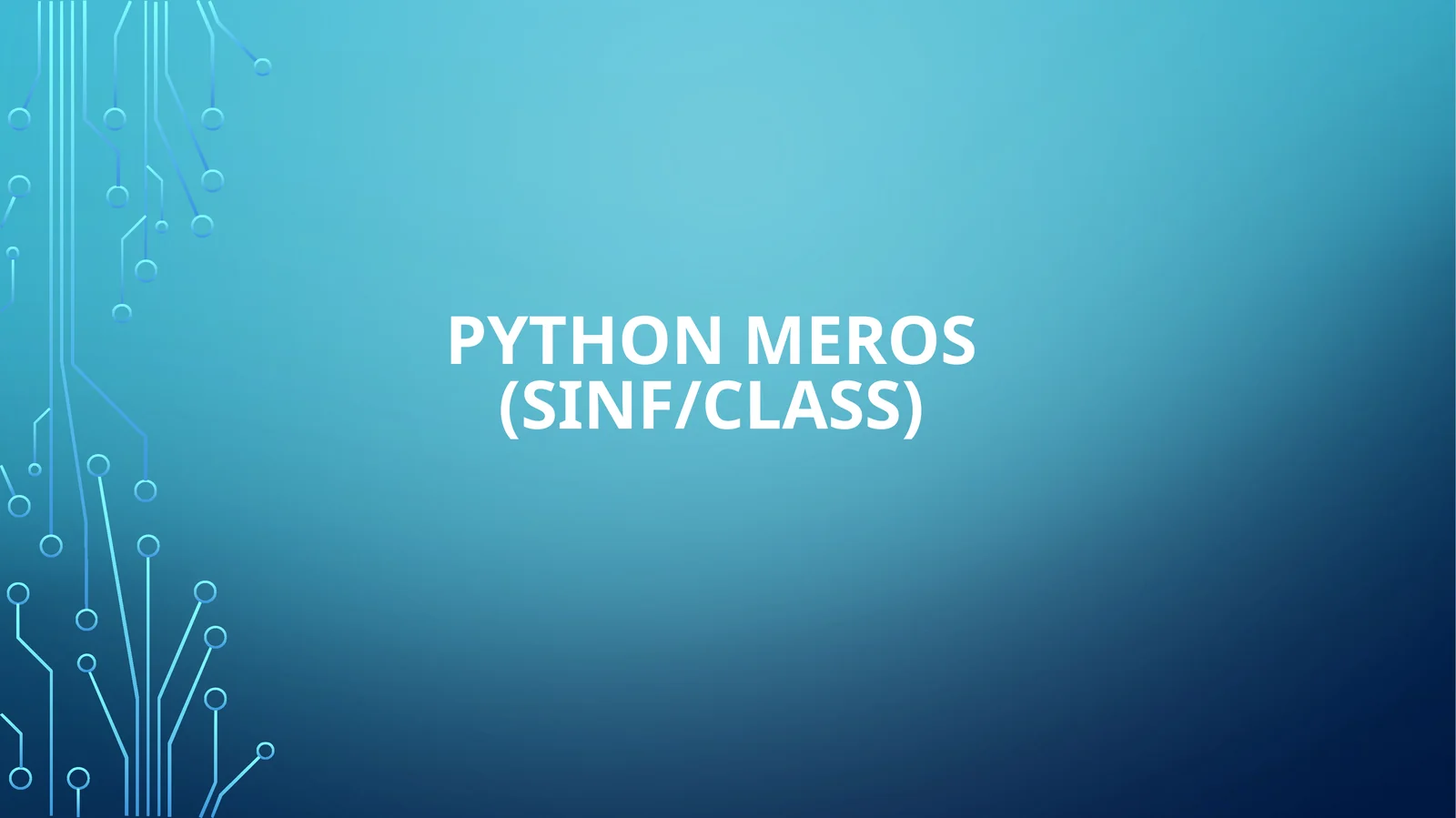 PythonMeros(Sinf/Class)